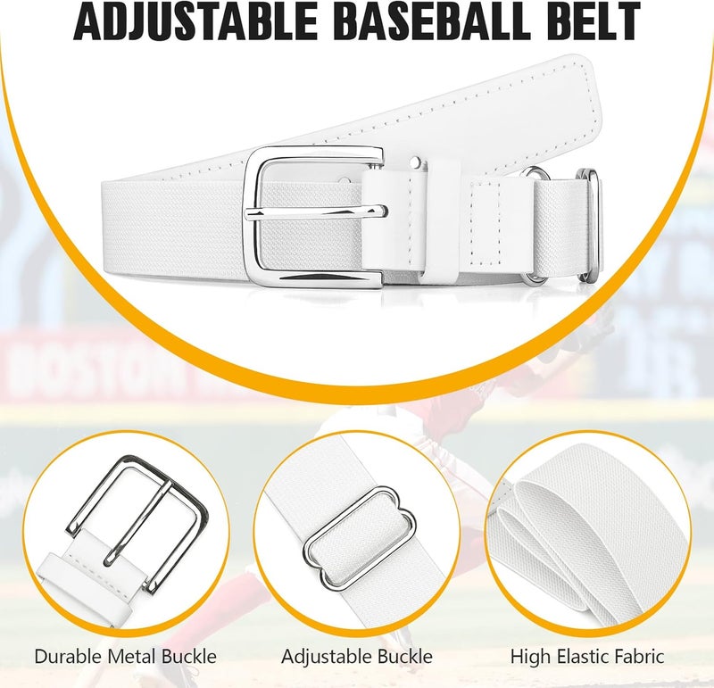 UnFader Elastic Baseball Softball Belt for Youth Boys Girl, Size Adjustable Stretch Belt - Image 3